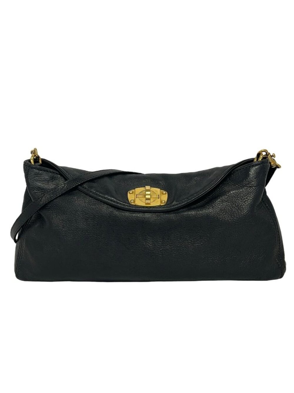 Miu Miu Shoulder Bag Black Leather